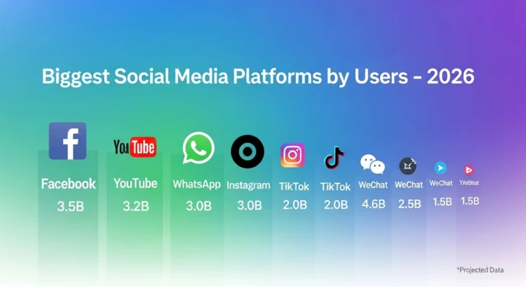 Biggest social media platforms by users 2026