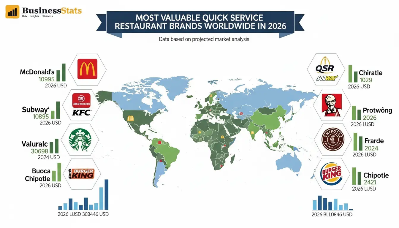 Most Valuable Quick Service Restaurant Brands Worldwide in 2026