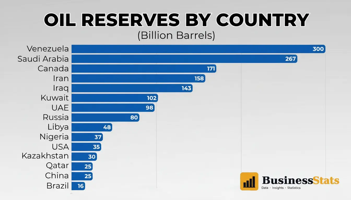 Global Oil Reserves by Country (1960–2024) — Statistics & Facts