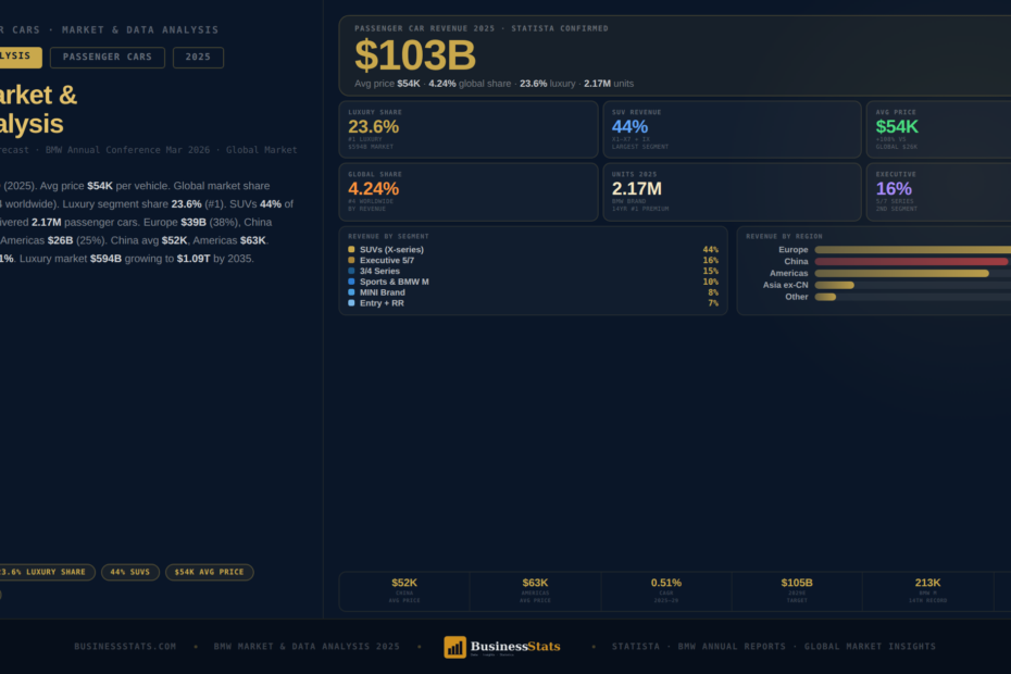 BMW: market & data analysis | Business Stats